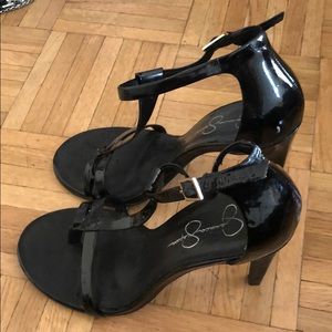 Jessica Simpson strappy black heel